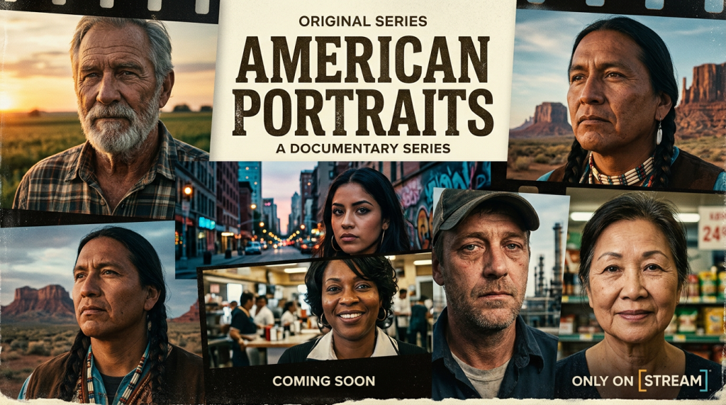 Portraits of diverse American individuals from different settings and cultures